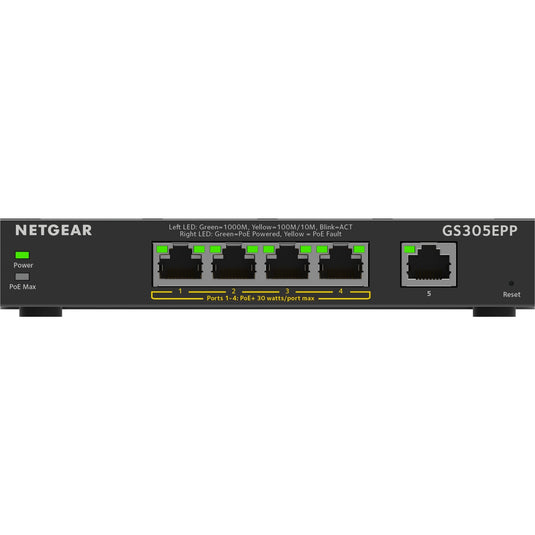 Abi schakelaar netgear gs305epp-100pes zwart