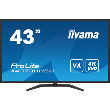 Iiyama prolite x4373uhsu-b1 43 4k uhd monitor (zwart, 2x hdmi, 2x displayport, mini-displayport, 4x usb-a, usb-b)
