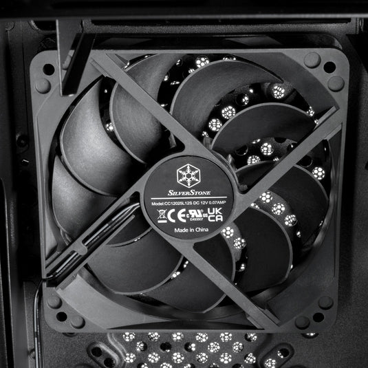 Silverstone sst-ps13b midi tower behuizing (zwart | 2x usb-a)