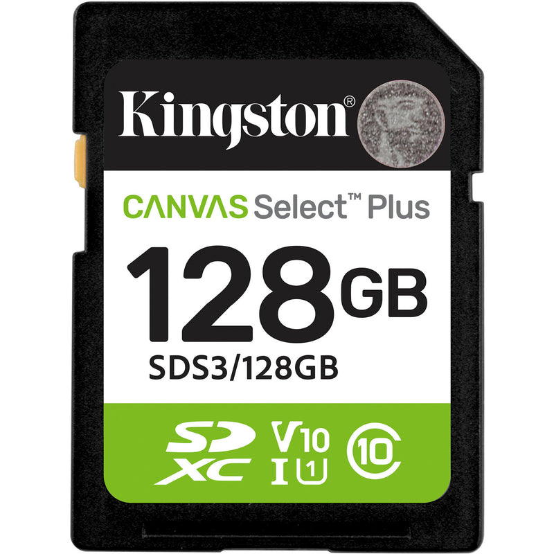 Afbeelding laden in galerijviewer, Kingston canvas select plus 128 gb sdxc geheugenkaart (uhs-i u1, class 10, v10)
