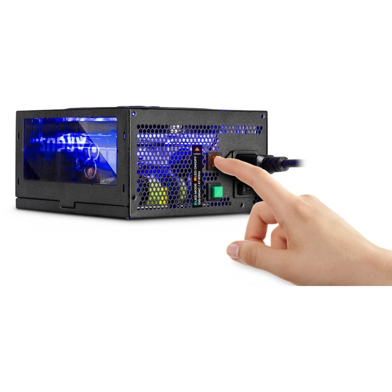 Afbeelding laden in galerijviewer, Inter-tech argus rgb-650w cm ii modulaire 650 watt voeding (zwart, 2x pcie)
