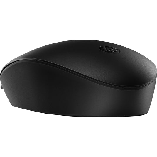 Hp 128 lasermuis met kabel (zwart, 1200 dpi)