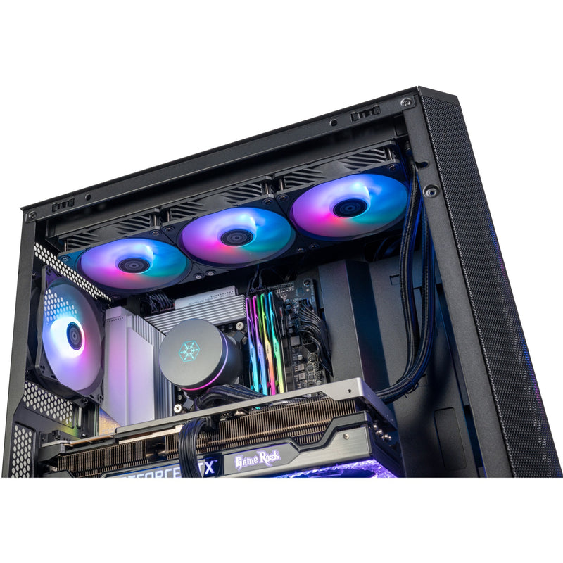 Afbeelding laden in galerijviewer, Silverstone fara 514x midi tower behuizing (zwart | 2x usb-a | 1x usb-c | rgb | tempered glass)

