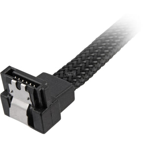 Sharkoon sata iii 90° sleeve kabel (zwart, 0,75 meter)