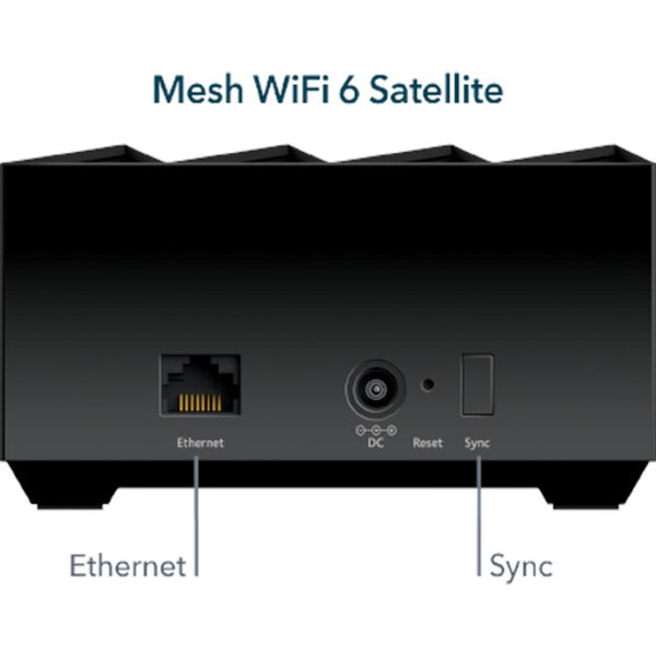 Afbeelding laden in galerijviewer, Netgear nighthawk mk73s mesh wifi 6 3-pack mesh router (zwart, 1x router, 2x satellieten )
