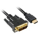Sharkoon hdmi > dvi-d (18+1) adapter (zwart, 1 meter)