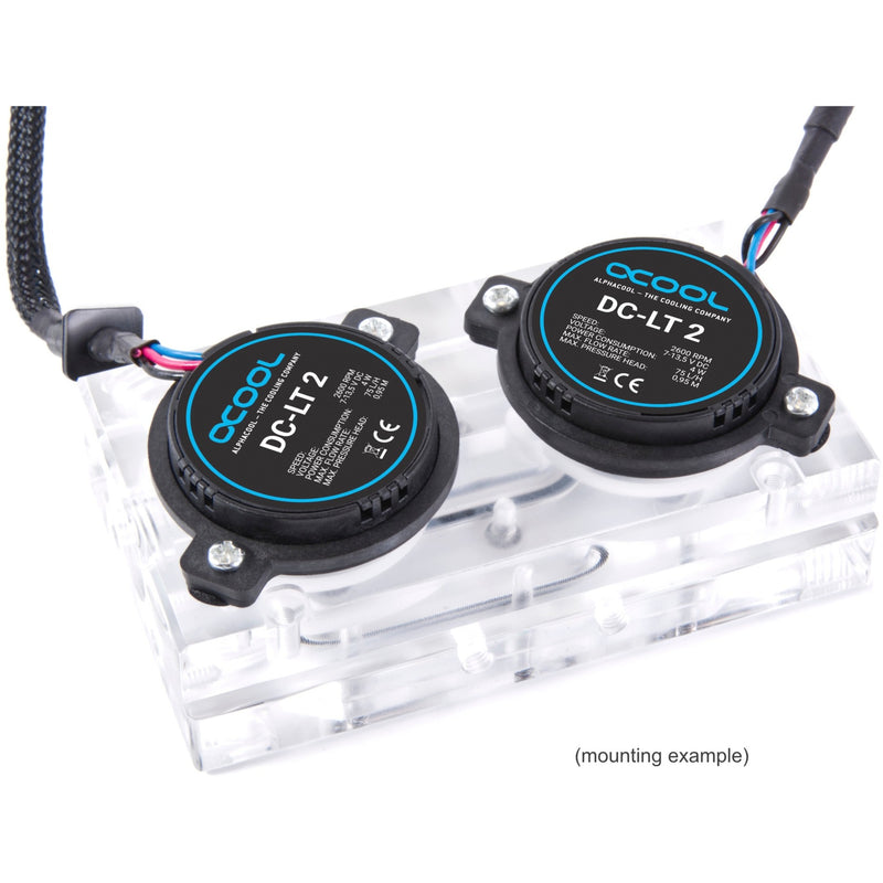 Afbeelding laden in galerijviewer, Alphacool dc-lt 2 - 2600rpm ceramic - 12v dc - (3 sinus pcb) pomp (zwart)
