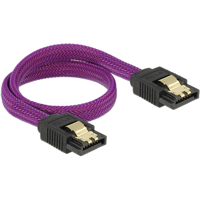 Afbeelding laden in galerijviewer, Delock sata 6 gb s 30 cm violet kabel (paars)
