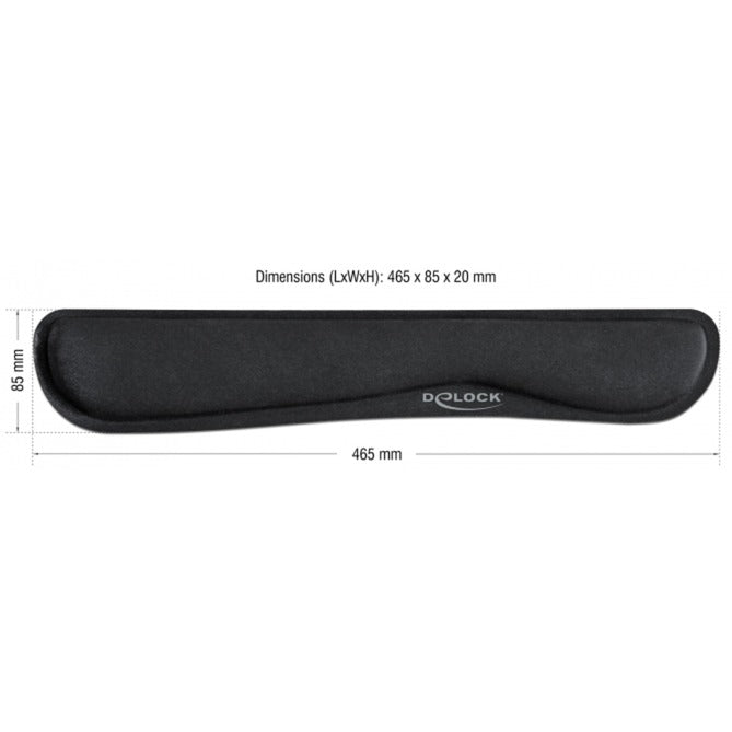 Afbeelding laden in galerijviewer, Delock wrist rest for keybord laptop polssteun (zwart)

