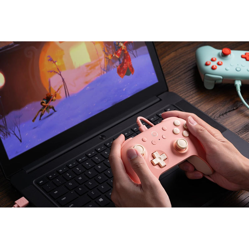 Afbeelding laden in galerijviewer, 8bitdo ultimate 2c wired gamepad (perzik lichtgeel)
