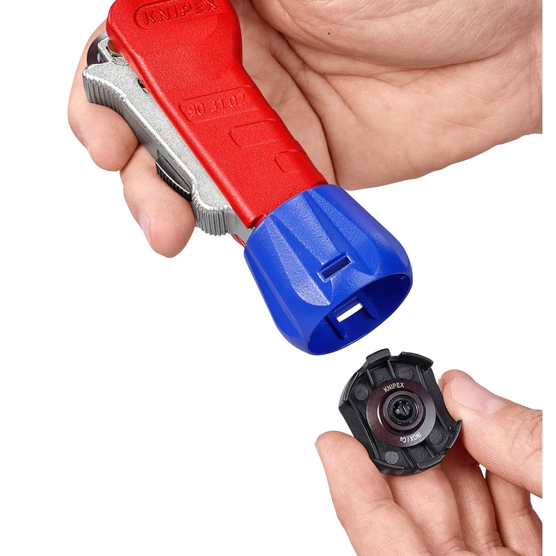 Afbeelding laden in galerijviewer, Knipex buissnijder tubix 90 31 02 bk pijpsnijder (rood, ø 6 - 35mm)
