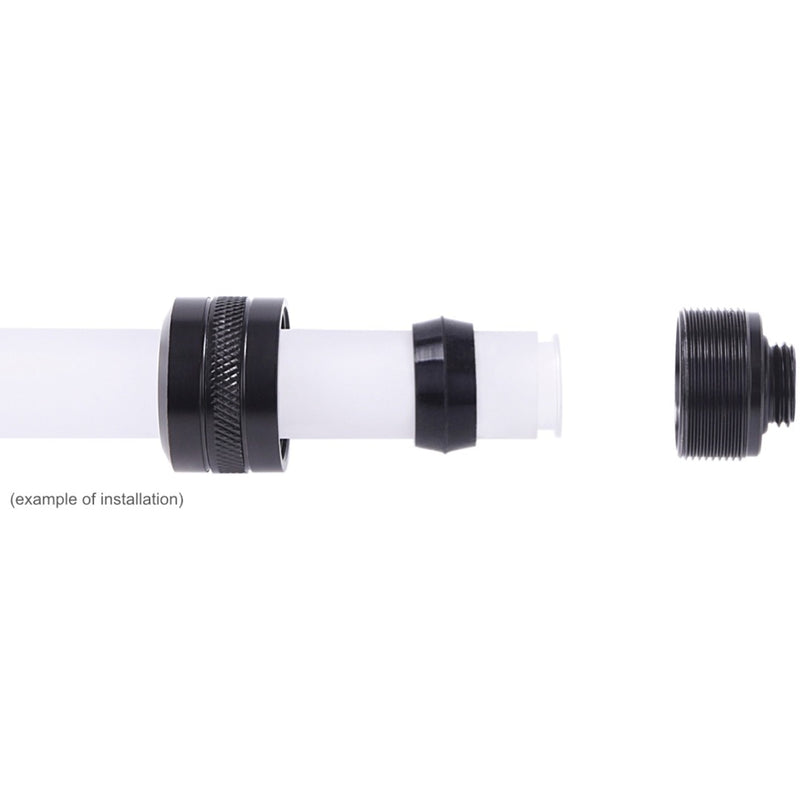 Afbeelding laden in galerijviewer, Alphacool eiszapfen pro 13 mm hardtube fitting g1 4 - deep black verbinding (zwart (mat))
