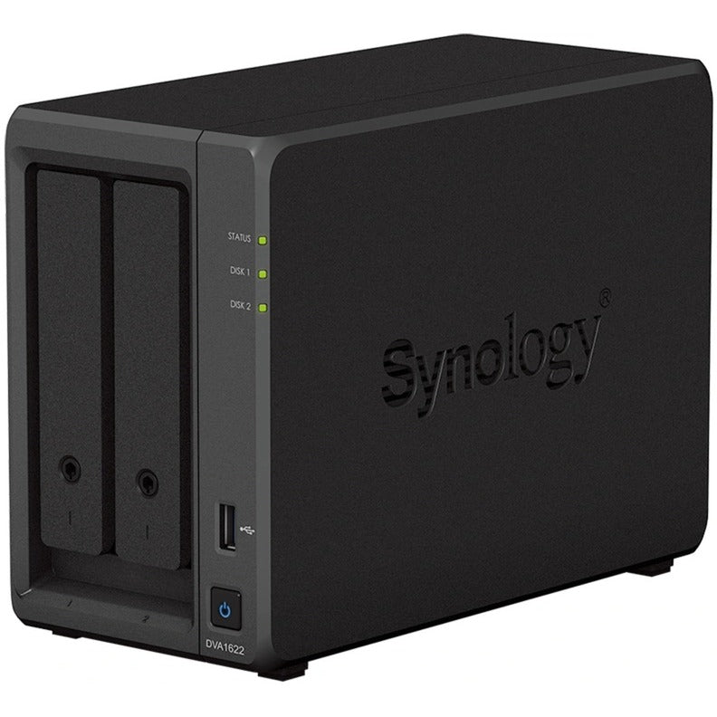 Afbeelding laden in galerijviewer, Synology dva1622 netwerk video recorder (zwart, 2x 3.5 hdd slots)
