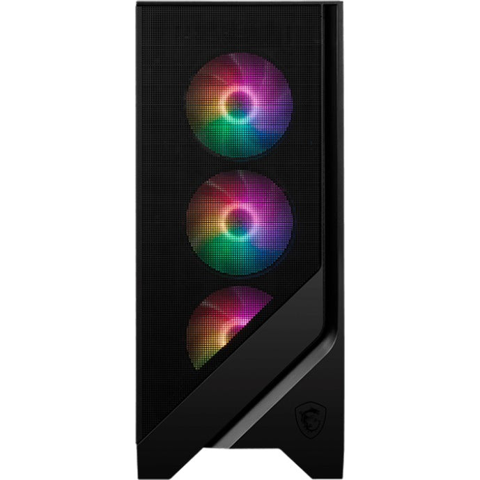Afbeelding laden in galerijviewer, Msi mag forge 120a airflow midi tower behuizing (zwart | 2x usb-a | rgb | tempered glass)
