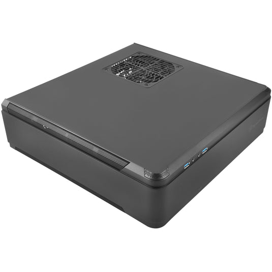 Silverstone sst-ftz01b-e desktop behuizing (zwart | 2x usb-a)