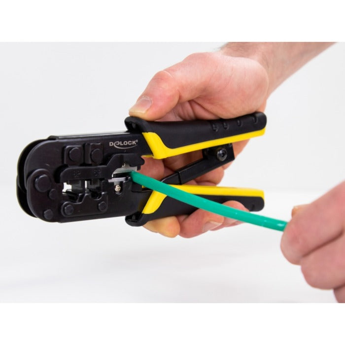Afbeelding laden in galerijviewer, Delock universal crimpingtool with wire stripper 90505 krimptang (zwart)
