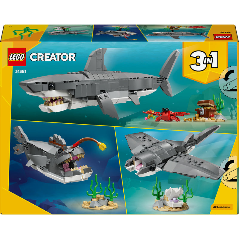 Afbeelding laden in galerijviewer, Lego creator 31381 woeste haai met schatkist
