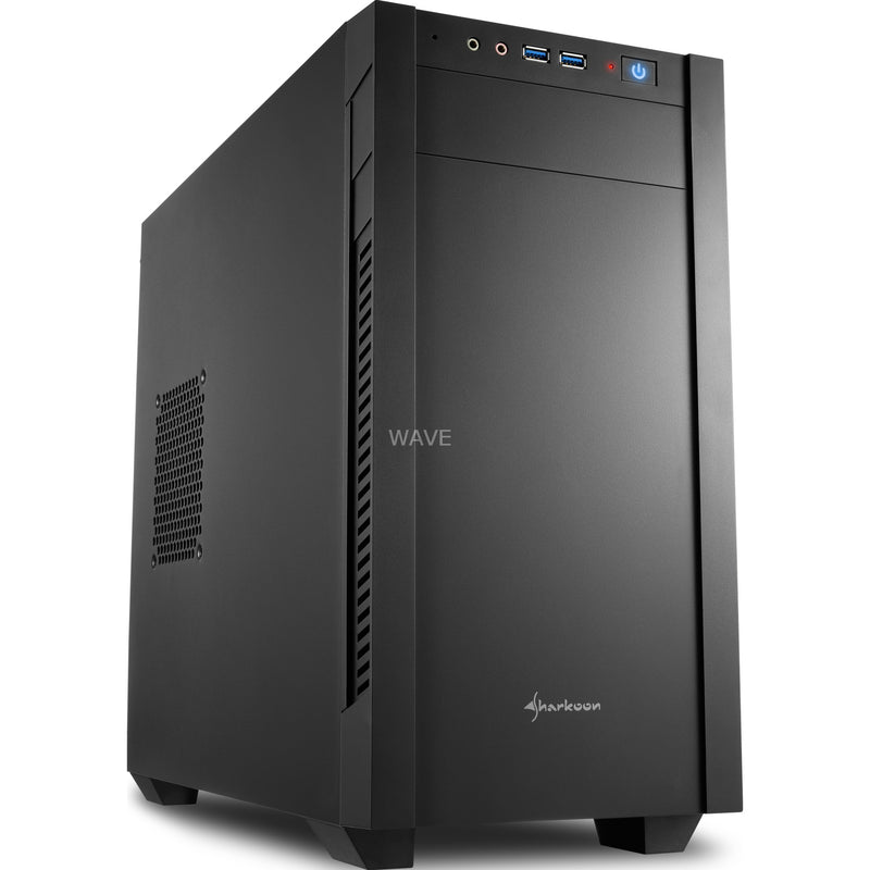 Afbeelding laden in galerijviewer, Sharkoon s1000 midi tower behuizing (zwart | 2x usb-a)
