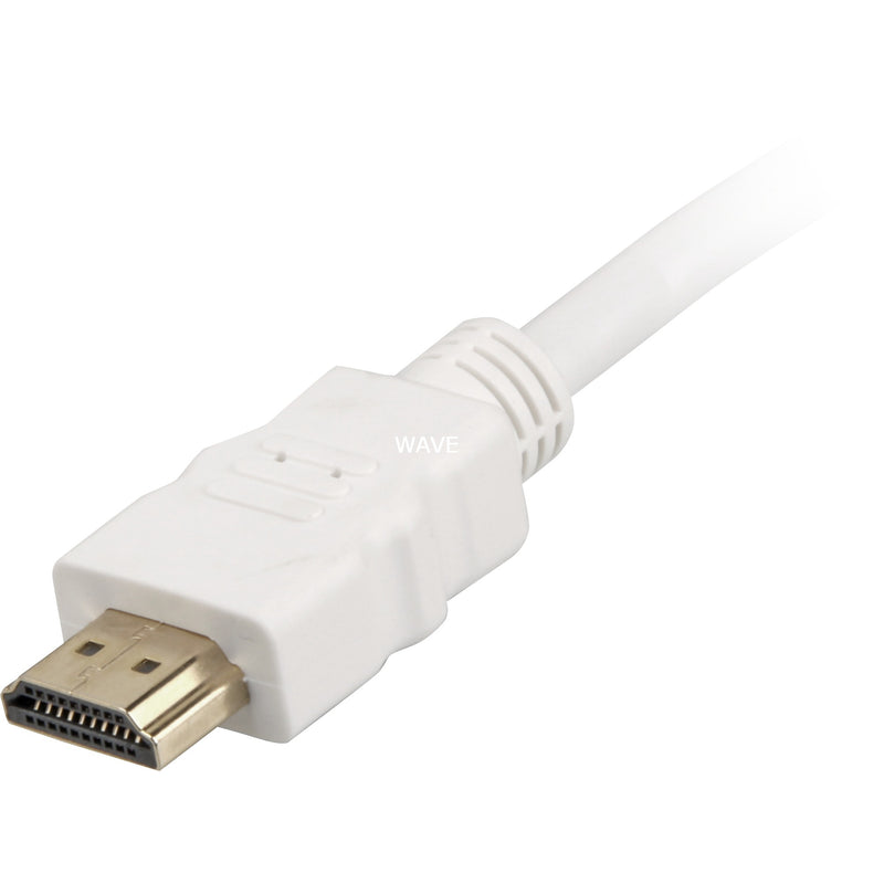 Afbeelding laden in galerijviewer, Sharkoon high speed hdmi kabel met ethernet (wit, 1 meter, 4k, verguld)
