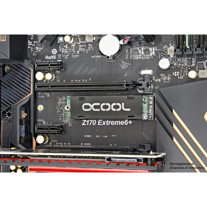 Afbeelding laden in galerijviewer, Alphacool hdx - m.2 ssd m01 - 80mm heatsink (zwart)
