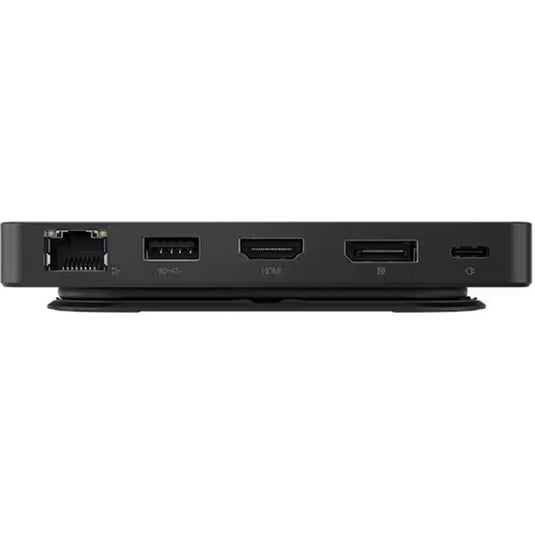 Lenovo usb-c-travel dock voor 2 schermen (met adapter) dockingstation (zwart)
