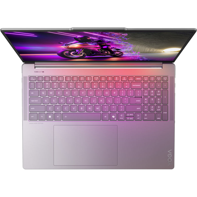 Afbeelding laden in galerijviewer, Lenovo yoga pro 9 16iah10 (83l00078mh) aura edition 16 laptop (grijs | core ultra 7 255h | rtx 5060 | 32 gb | 1 tb ssd)
