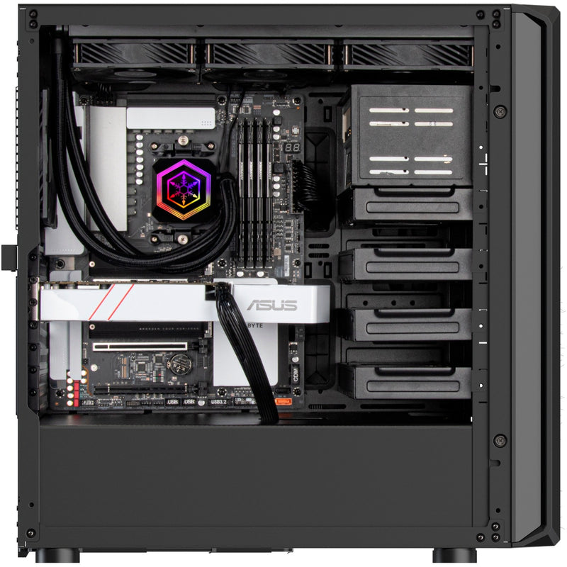 Afbeelding laden in galerijviewer, Silverstone sst-sed1-b midi tower behuizing (zwart | 2x usb-a | 1x usb-c)
