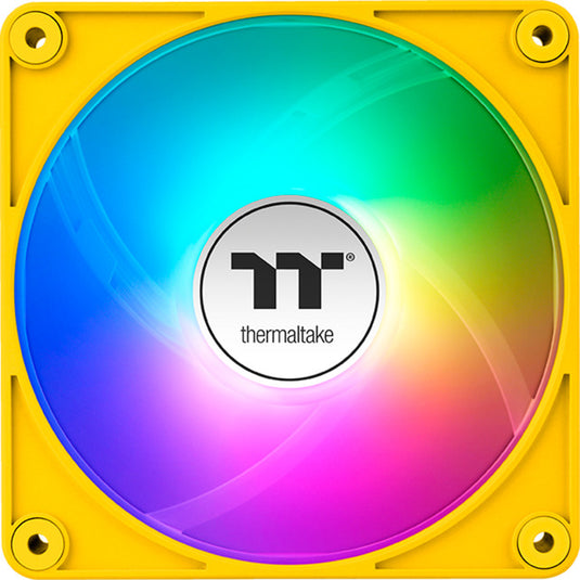 Thermaltake ct120 ex argb sync pc cooling fan bumblebee (3-fan pack) case fans (geel, 3 stuks, 120 x 120 x 25 mm, pwm)