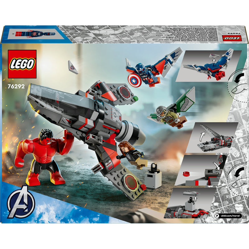 Afbeelding laden in galerijviewer, Lego marvel - captain america vs. rode hulk duel constructiespeelgoed (76292)
