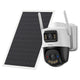 Imou aov dual lens 5mp+5mp buitencamera (wit, 3k, 4g lte, wifi 6, solar panel)