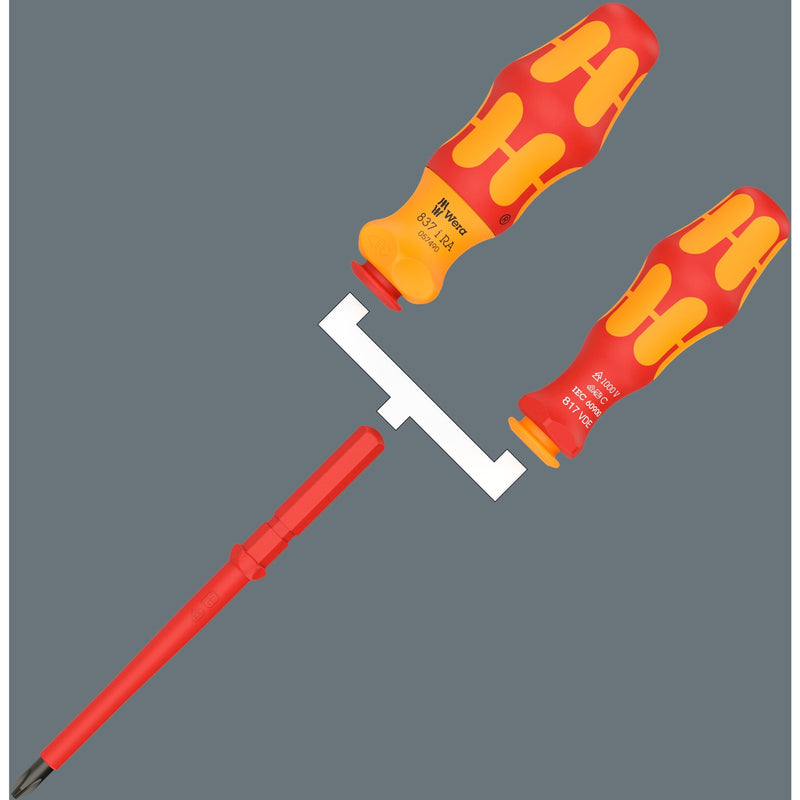 Afbeelding laden in galerijviewer, Wera kraftform kompakt vde 17 ra imperial 1 schroevendraaier (rood geel, 17‑delig)
