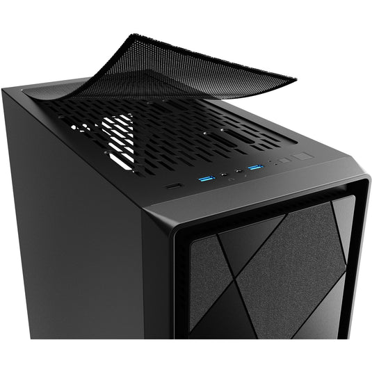 Sharkoon vs8 black midi tower behuizing (zwart | 3x usb-a)