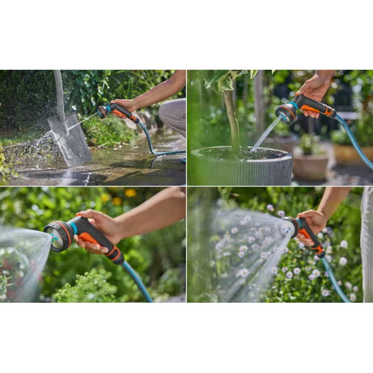 Afbeelding laden in galerijviewer, Gardena classic multi-broes startset incl. waterstop spuitpistool (18373-20 | sproeier | waterstop | kraanstuk | slangaansluiting)
