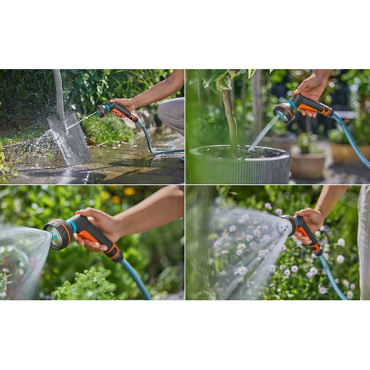 Gardena classic multi-broes startset incl. waterstop spuitpistool (18373-20 | sproeier | waterstop | kraanstuk | slangaansluiting)
