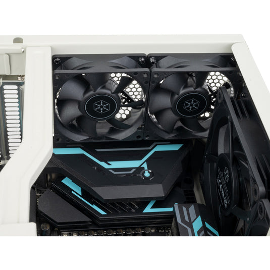 Silverstone flp01 htpc behuizing (crème | 2x usb-a | 1x usb-c)