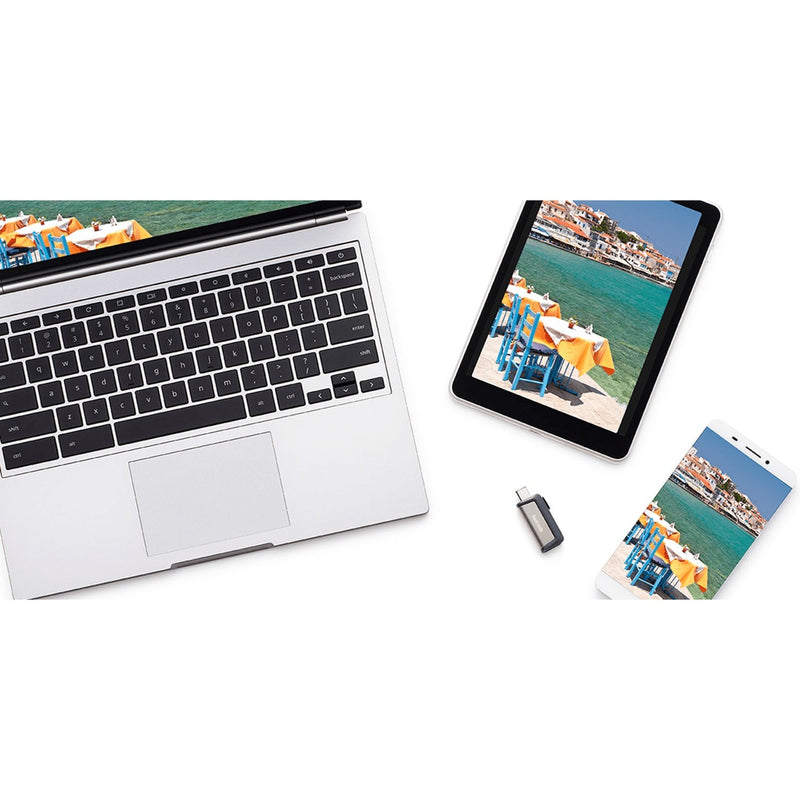 Afbeelding laden in galerijviewer, Sandisk ultra dual drive go 64 gb usb-stick (zwart, usb-a 3.2 (5 gbit s), usb-c 3.2 (5 gbit s))
