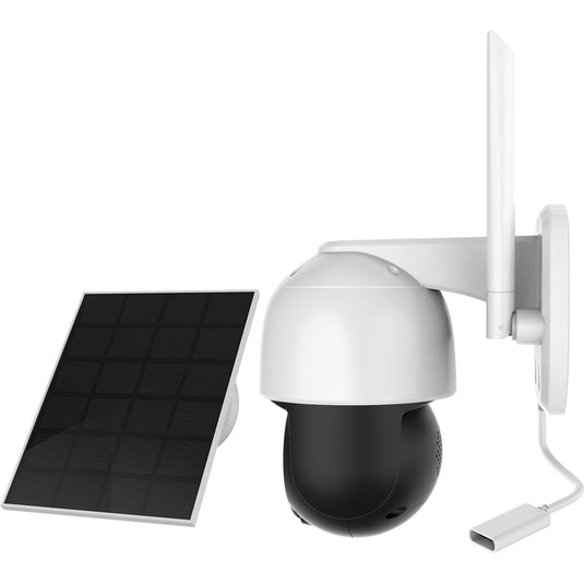 Foscam b4, 100% draadloze 2k 4mp pan tilt batterijcamera (wit)