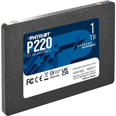 Patriot p220 1 tb ssd (zwart, sata iii 6 gb s)