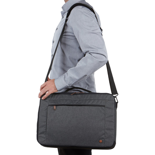 Case logic era 15.6 hybrid briefcase eracv-116-obsidian laptoptas (donkergrijs)