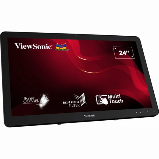 Viewsonic 10-point touchscreen monitor td2430 24 (zwart, 1x hdmi, 1x displayport, vga, touch)