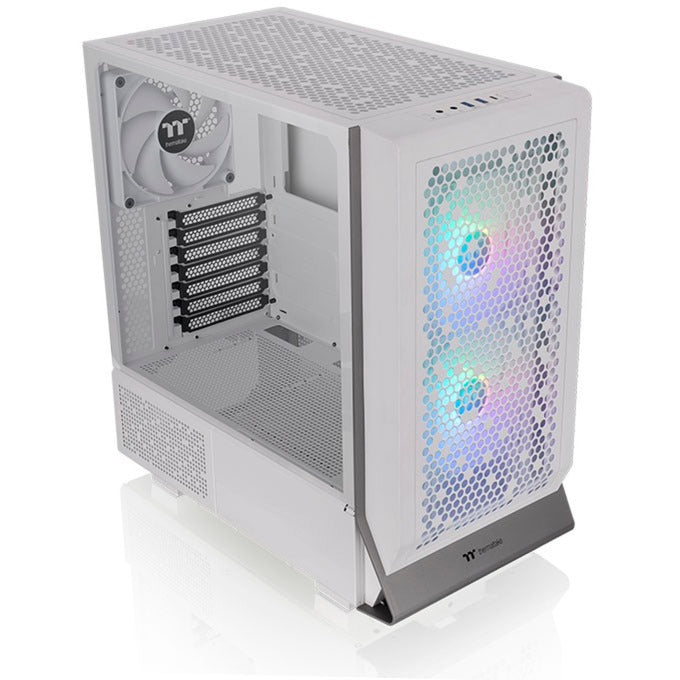 Afbeelding laden in galerijviewer, Thermaltake ceres 300 tg argb snow midi tower behuizing (wit | 2x usb-a | 1x usb-c | rgb | tempered glass)
