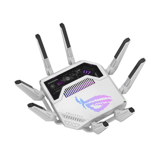 Asus rog rapture gt-be19000ai router (wit zwart)