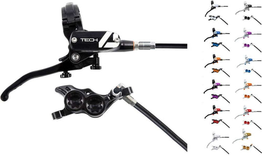 Hope tech 4 v4 steel braided disc brake - lever right