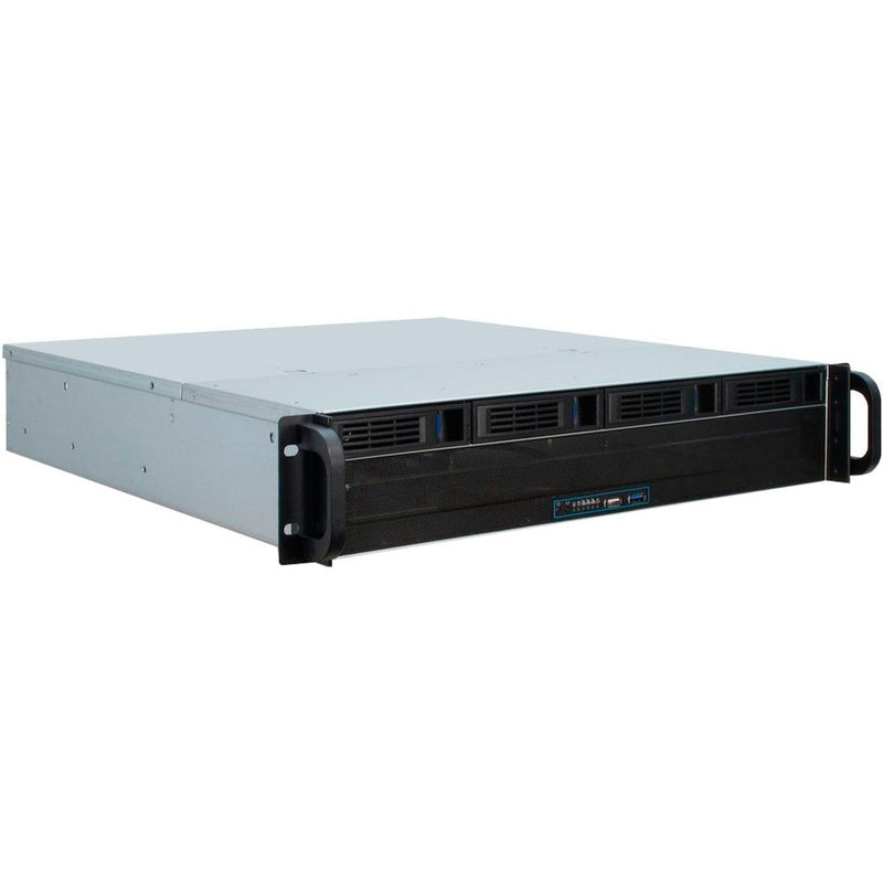 Afbeelding laden in galerijviewer, Inter-tech ipc 2u-2404l sata rack behuizing (zwart | 2x usb-a)
