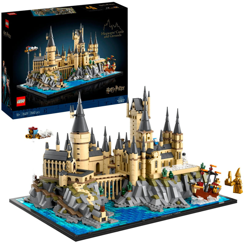 Afbeelding laden in galerijviewer, Lego harry potter kasteel zweinstein en terrein grote set voor volwassenen - 76419
