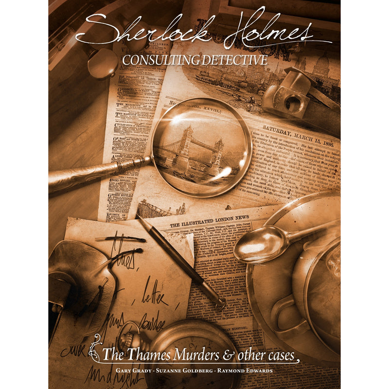 Afbeelding laden in galerijviewer, Asmodee sherlock holmes consulting detective: the thames murders other cases bordspel (engels, 1 - 8 spelers, 60 - 90 minuten, vanaf 12 jaar)
