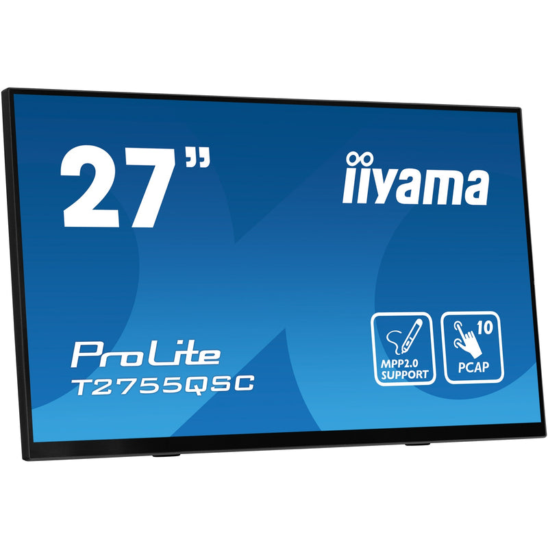 Afbeelding laden in galerijviewer, Iiyama prolite t2755qsc-b1 27 touchscreen monitor (zwart, 1x displayport, 1x hdmi, 2x usb-a)

