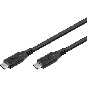 Goobay usb-c 4.0 > usb-c kabel (zwart, 1,5 meter)