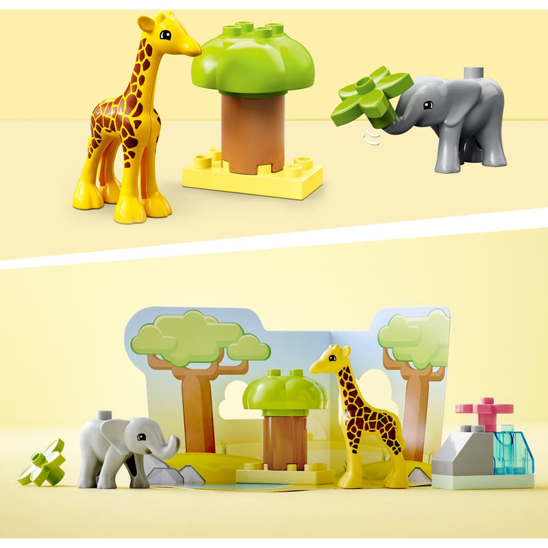 Afbeelding laden in galerijviewer, Lego duplo - wilde dieren van afrika constructiespeelgoed (10971)
