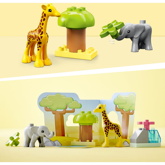 Lego duplo - wilde dieren van afrika constructiespeelgoed (10971)